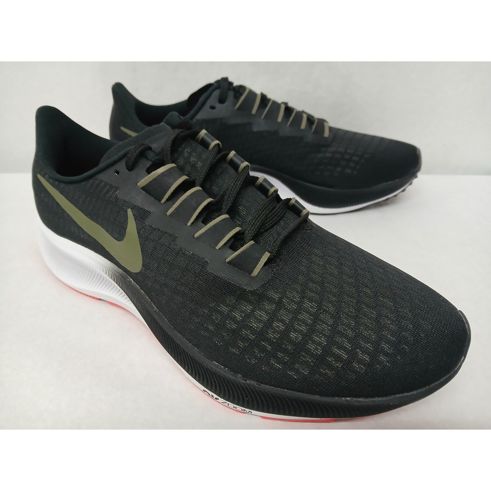 Nike Men's Air Zoom Pegasus 37 Running Shoes BQ9646-004 Black Green White Sz 11